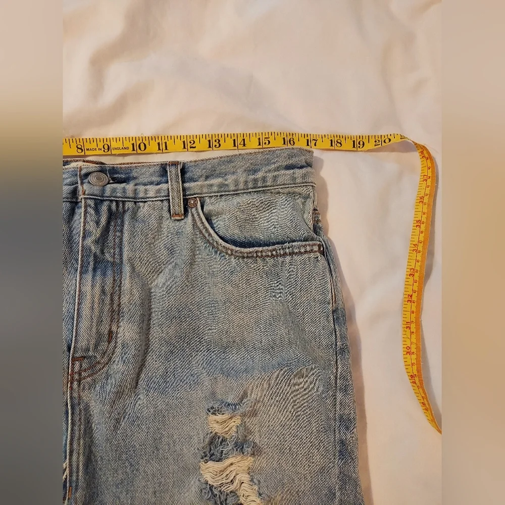 We The Free Distreesed Denim Mini Skirt - 30